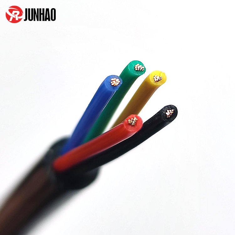 6 Core Silicone Rubber Coated Lighting Cable Tinned Copper PVC Insulated Flexible Wire - Junhao Wires and Cables Manufacturer